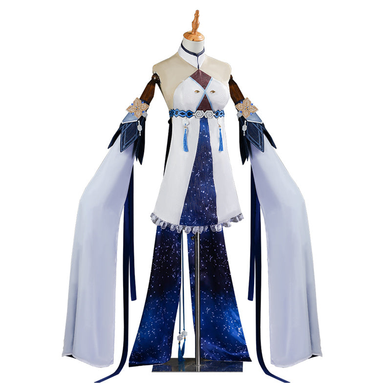 Genshin Impact GuiZhong Cosplay Costume Anime God of Dust Haagentus Dress Suit - Image 3
