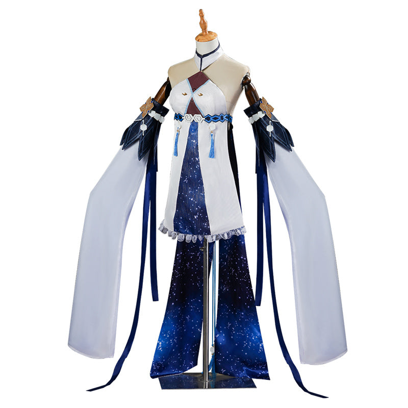 Genshin Impact GuiZhong Cosplay Costume Anime God of Dust Haagentus Dress Suit - Image 4
