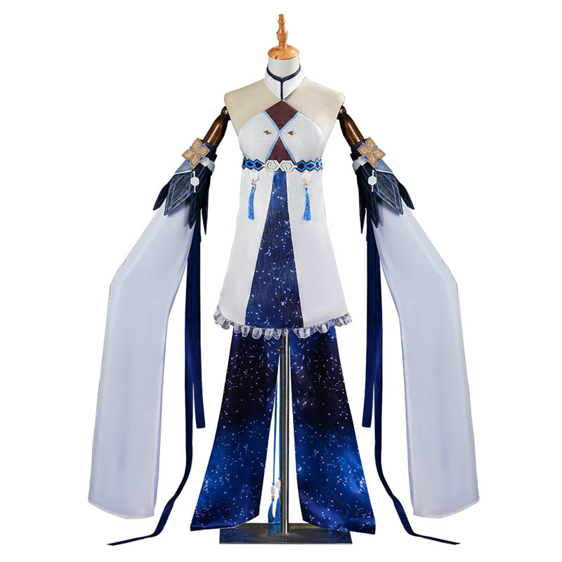 Genshin Impact GuiZhong Cosplay Costume Anime God of Dust Haagentus Dress Suit - Image 2