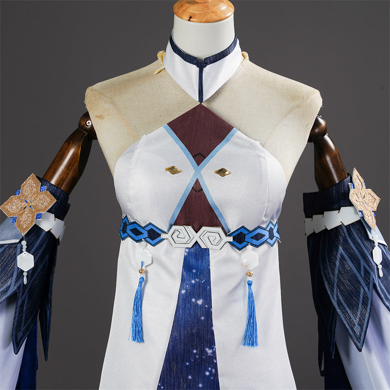 Genshin Impact GuiZhong Cosplay Costume Anime God of Dust Haagentus Dress Suit - Image 13