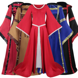 Medieval Vintage Bell-Sleeve Stage Costume