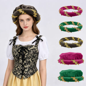 Renaissance Medieval Vintage Costume – 263301 medieval women's 1 red-One Size