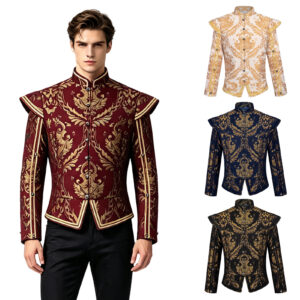 Halloween Renaissance Vintage Men's Coat