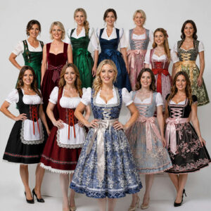 Bavarian Oktoberfest Maid Dress – Oktoberfest dirndl 10 red