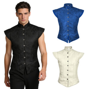 Halloween Medieval Court Men's Vest