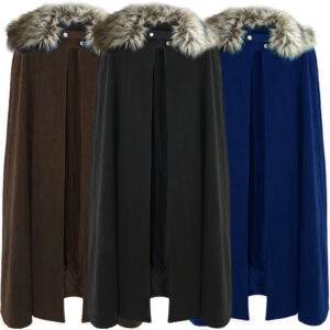 Halloween Steampunk Vintage Coat – Cape Blue