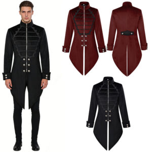 Halloween Medieval Gothic Men's Coat