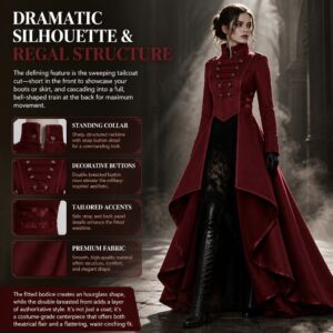 Gothic Court Vintage Women's Tailcoat