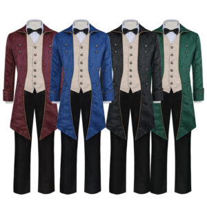 Medieval Punk Vintage Men's Tailcoat – Bow Tie Tailcoat Black