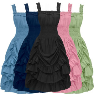 Victorian Medieval Ruffle Dress