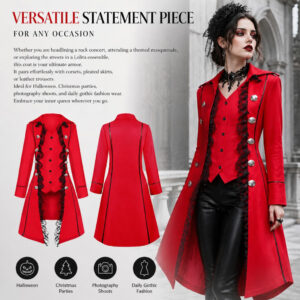 Medieval Gothic Vintage Women's Stage Costume