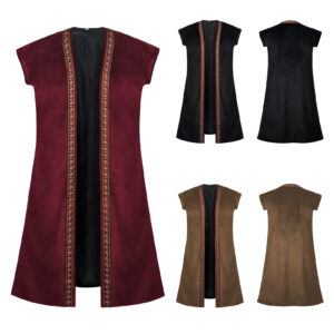 Halloween Renaissance Medieval Vest – 25731 men's pirate vest brown