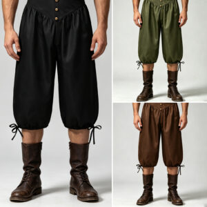 Renaissance Medieval Pirate Men's Harem Pants Costume