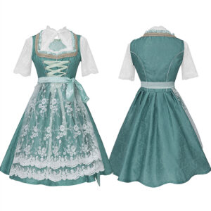 Oktoberfest Bavarian Halloween Women's Set – Oktoberfest dirndl style 7 green