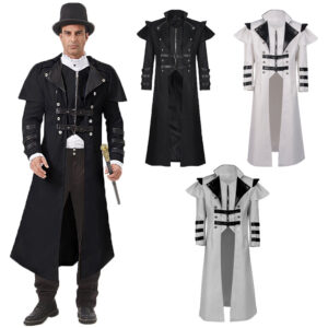 Halloween Medieval Court Trench Coat