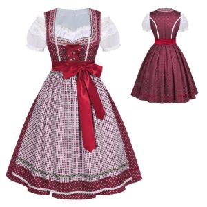 Bavarian Oktoberfest Halloween Dress – 262265 Oktoberfest dirndl 16 red
