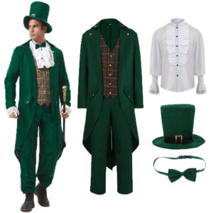 Halloween Medieval Irish Tailcoat – tailcoat style 2 top + pants + hat + bow tie