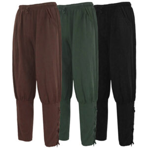Medieval Pirate Men's Costume – Pirate Pants Green