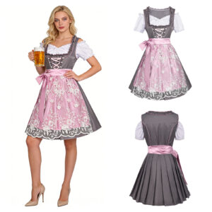 Oktoberfest Bavarian Halloween Women's Set – 230831 court Oktoberfest dirndl style 2