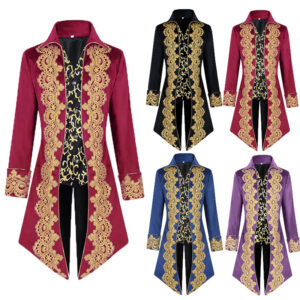 Medieval Punk Vintage Men's Tailcoat