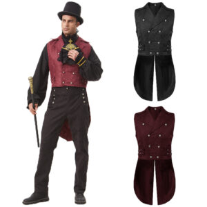 Victorian Steampunk Medieval Men's Stage Costume
