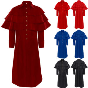 Halloween Medieval Dark Stage Costume – Black