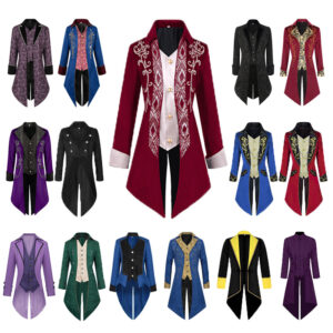 Halloween Victorian Steampunk Men's Coat
