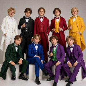 Renaissance Medieval Punk Kids Tailcoat