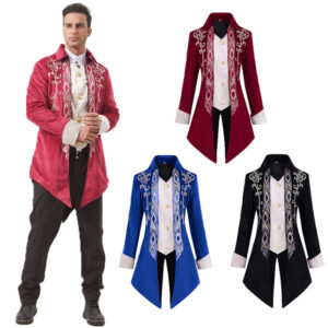Victorian Medieval Gothic Men's Coat – 24529 gentleman tailcoat blue