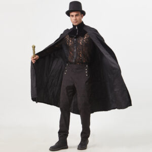 Halloween Court Men's Trench Coat