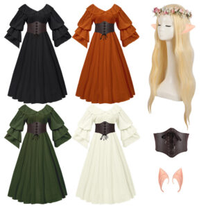 Renaissance Ruffle Long Skirt