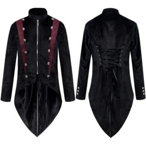 Halloween Medieval Vintage Men's Stage Costume – Up Tailcoat