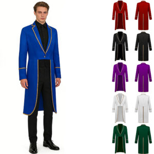 Halloween Medieval Court Coat – Trim Tailcoat Purple