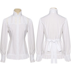 Halloween Victorian Gothic Women's Shirt – 230831 French shirt style 3
