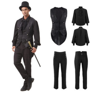 Halloween Medieval Gothic Men's Stage Costume