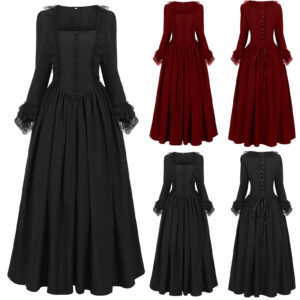 Halloween Medieval Court Stage Costume