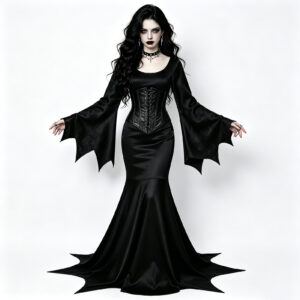 Halloween Gothic Vampire Long Skirt