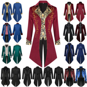 Halloween Medieval Vintage Men's Stage Costume