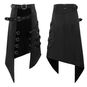 Gothic Punk Dark Men's Costume – Rock Punk Skirt