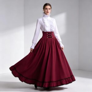 Halloween Victorian Vintage Women's Long Skirt