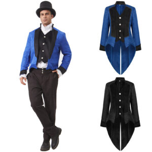 Victorian Steampunk Gothic Men's Stage Costume