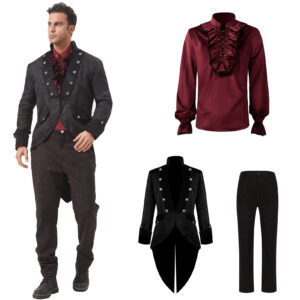Halloween Medieval Punk Men's Shirt