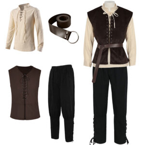 Halloween Renaissance Medieval Men's Stage Costume