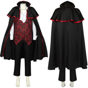 Halloween Medieval Vintage Stage Costume – 2476 vampire shirt black
