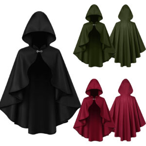 Halloween Renaissance Medieval Hooded Cloak