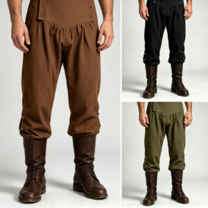 Renaissance Medieval Gothic Men's Shirt – 2608011 pirate pants 3 black