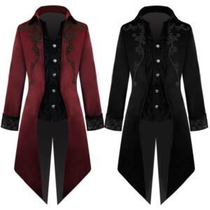 Medieval Vintage Men's Tailcoat – Black