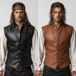 Halloween Renaissance Pirate Men's Vest