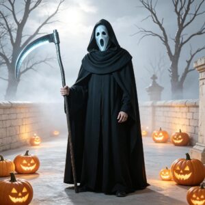 Halloween Renaissance Medieval Hooded Cloak – 264245 hooded cape 3 coffee-One Size