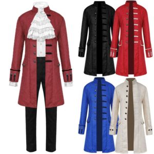 Vintage Stand-Collar Men's Dance Costume